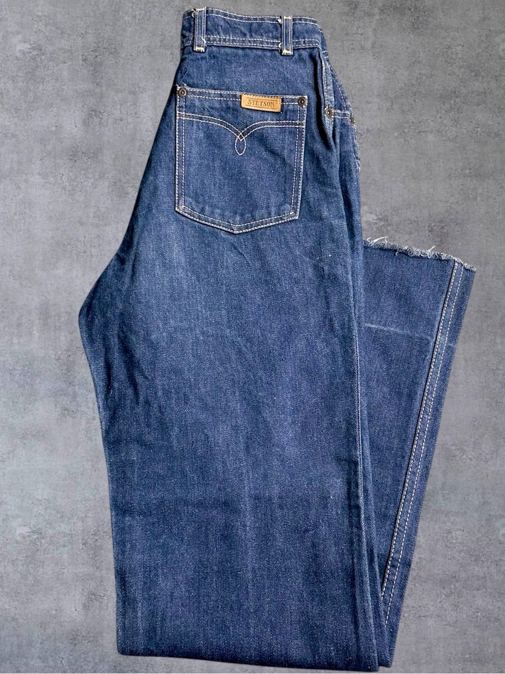 Vintage Stetson Jeans Womens 12 Western High Rise Wide Leg MEASURES 27x32